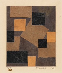 Mz 386 Hoepf Merz terv, 1922. alkotó: Kurt Schwitters