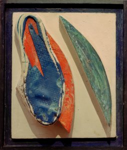 Cím nélkül (dombormű fürdőcipővel) alkotó: Kurt Schwitters