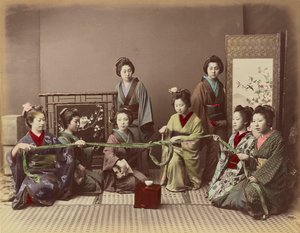(Konkonchiki) Japán lányjáték, 1880 körül