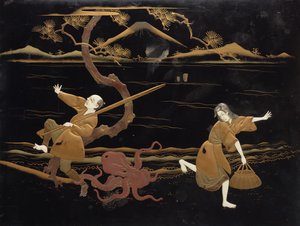 Album. (gerinccím) [Japán Album: portrék, csoportképek, foglalkozások és nézetek, valamint néhány Ceylonban és Indiában] alkotó: Kusakabe Kimbei