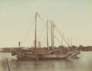 Japán dzsunkák alkotó: Kusakabe Kimbei