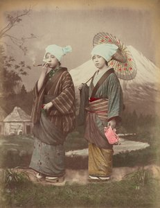 Japán utazók alkotó: Kusakabe Kimbei