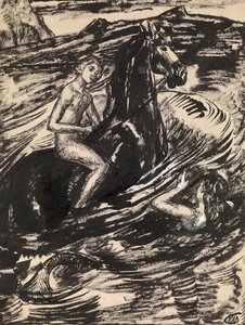 Illusztráció Mihail Lermontov Az árapály hercegnőjéhez alkotó: Kuzma Sergeevich Petrov Vodkin