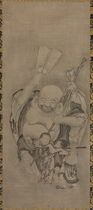 Hotei a taoista halhatatlanokkal: Hotei, c. 1575-1600.