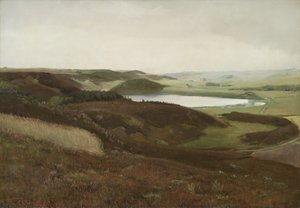 Egy táj Bryrup közelében, Jütlandban alkotó: Laurits Andersen Ring