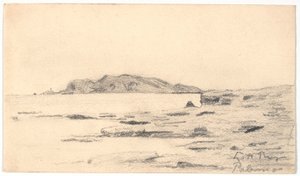 Monte Pellegrino a partról nézve Palermóban alkotó: Laurits Andersen Ring