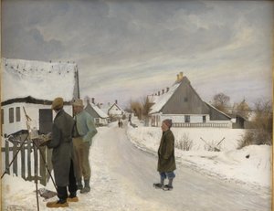 A festő a faluban