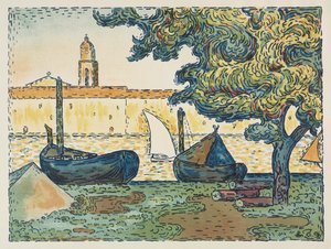 St. Tropez (St. Tropez kikötője) alkotó: L