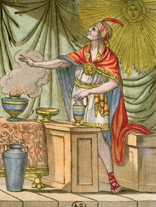 Ősi perui pap, Jules Grasset de Saint-Sauveur (1757-1810) „Encyclopedie des Voyages” című művéből, 1796