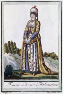 Mohamedán rabszolganő – J. Grasset St Sauveur „” Encyclopédie des voyages” című kötetében, szerk. Deroy, Párizs