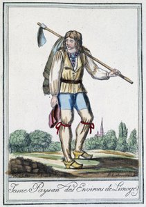 Fiatal paraszt Limoges környékéről – J. Grasset St Sauveur „” Encyclopédie des voyages” című könyvében, Deron, Párizs