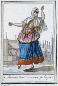 Mohamedán köztáncos – J. Grasset St Sauveur „” Encyclopédie des voyages” című kötetében, szerk. Deroy, Párizs