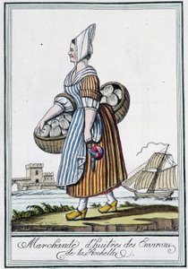 Osztrigakereskedő La Rochelle környékén (Charente Maritime) – J. Grasset St Sauveur, Deron, Párizs „” Travel enciklopédiájában”