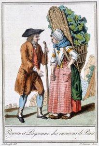 Párizs parasztja és parasztja – J. Grasset St Sauveur, Deron, Párizs „” Utazások enciklopédiájában”