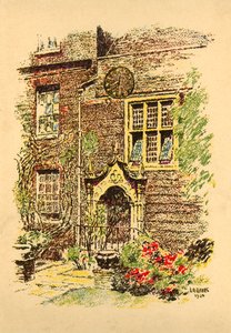 Staple Inn, London, 1924. alkotó: L. A. Hayes