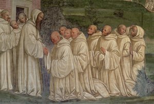 Bencés szerzetesek, Szent Benedek életéből alkotó: L. Signorelli