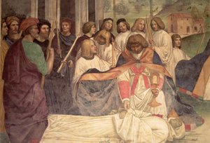 Szent Benedek halála, Szent Benedek életéből alkotó: L. Signorelli