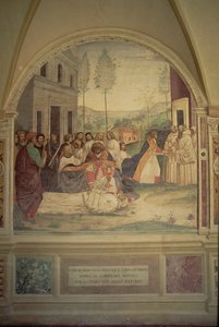 Szent Benedek halála, Szent Benedek életéből alkotó: L. Signorelli
