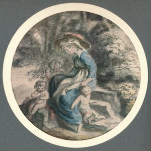 "Lady Herbert és gyermekei", 1903 alkotó: Lady Diana Spencer
