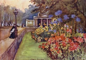 Őszi ágyak, Hyde Park (színes litho)