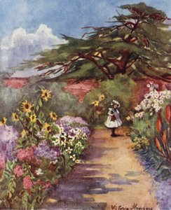 Régi angol kert, Brockwell Park (színes litó)