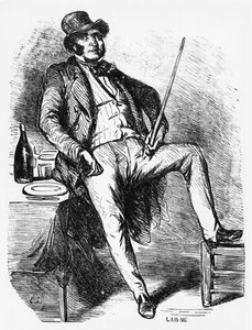 Vautrin, illusztráció Honore de Balzac (1799-1850) „Le Pere Goriot” című művéből alkotó: Laisne