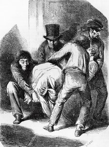 Illusztráció Langeais hercegnőhöz, Honore de Balzac (1799-1850) regénye a Human Comedy című többkötetes gyűjteményből, Laisne metszet alkotó: Laisne Laisne