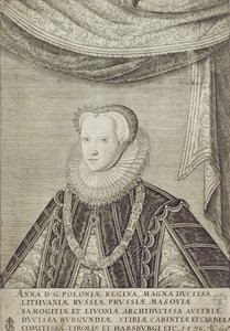 Habsburg Anna (1573-98) Lengyelország királynője, 1596 alkotó: Lambert Cornelis