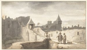 Városfal a nantes-i Erdre-nél