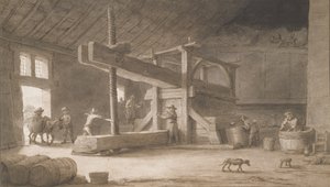 Monsieur Dittyl borprése, Nantes külvárosában, 1670 körül (toll és tus, mosással, papír)