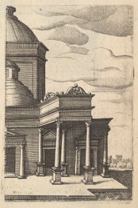 Részleges nézet egy épületről [Vénusz templomáról] a „Ruinarum variarum fabricarum...” sorozatból, 1554