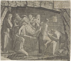 Krisztus temetése alkotó: Lambertus Suavius
