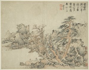 Táj az ókori mesterek stílusában: Wang Meng (kb. 1308-1385) után