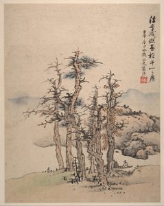 Tájak Song és Yuan mesterek után, 1642.