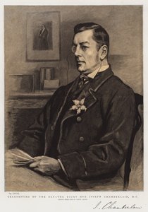 A nap hírességei, a jobboldal, tisztelt Joseph Chamberlain képviselő