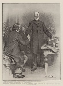 Virchow professzor és Lord Lister a Charing Cross Kórházban, jól megérdemelt elismerés