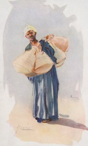 Egyiptom népe: Baia Ballassi (színes litográfia). alkotó: Lance Thackeray