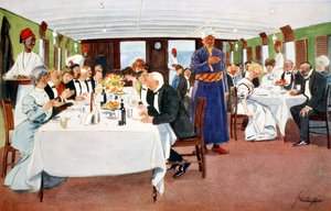 „A vacsora utáni beszéd”, 1908. alkotó: Lance Thackeray