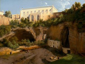 Kilátás egy villára, Pizzofalcone, Nápoly, c. 1819.
