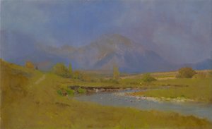 Podtatranská táj tavaszi eső után, 1878-79 alkotó: Laszlo Mednyanszky