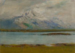 Tátrai táj, 1890-95 alkotó: Laszlo Mednyanszky