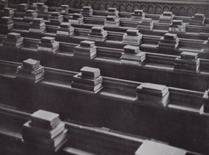 Könyvek Chapelben, Etonban (f/w fotó) alkotó: Laszlo Moholy-Nagy