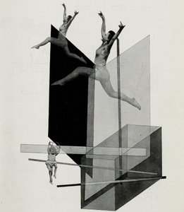 Humánmechanika Varieté. A Bauhaus Die Bühne im Bauhaus színpadáról, 1925. alkotó: Laszlo Moholy Nagy