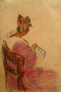 Cím nélkül (nő ül a széken, jobbról) alkotó: Laszlo Moholy-Nagy