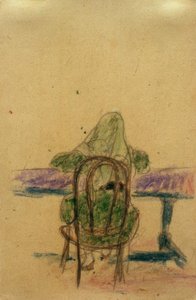 Cím nélkül (lány ül az asztalnál, hátulról) alkotó: Laszlo Moholy Nagy