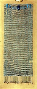 Temetési gyöngyháló, ie 600 után (fajansz) alkotó: Late Period Egyptian
