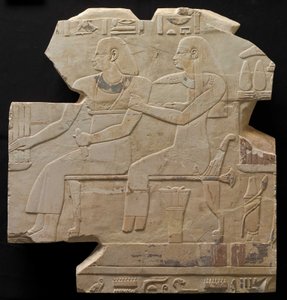 Ülő pár: Mentuemhat ősei, Kr.e. 667-647 alkotó: Late Period Egyptian