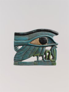 Wedjat szem amulett, ie 525-332 (zöld fajansz) alkotó: Late Period Egyptian