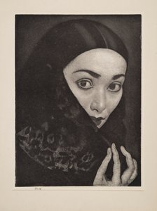 Kendős hölgy, kocsma. 1926.