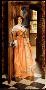 Az ajtóban, 1898 körül alkotó: Laura Theresa Alma-Tadema